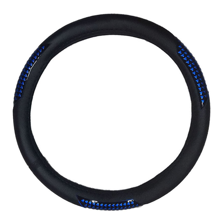 FUNDA VOLANTE NEGRA C/ REFLEJANTE AZUL