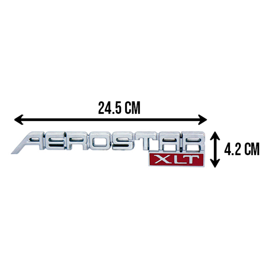 LETRAS AEROSTAR XLT CROMO