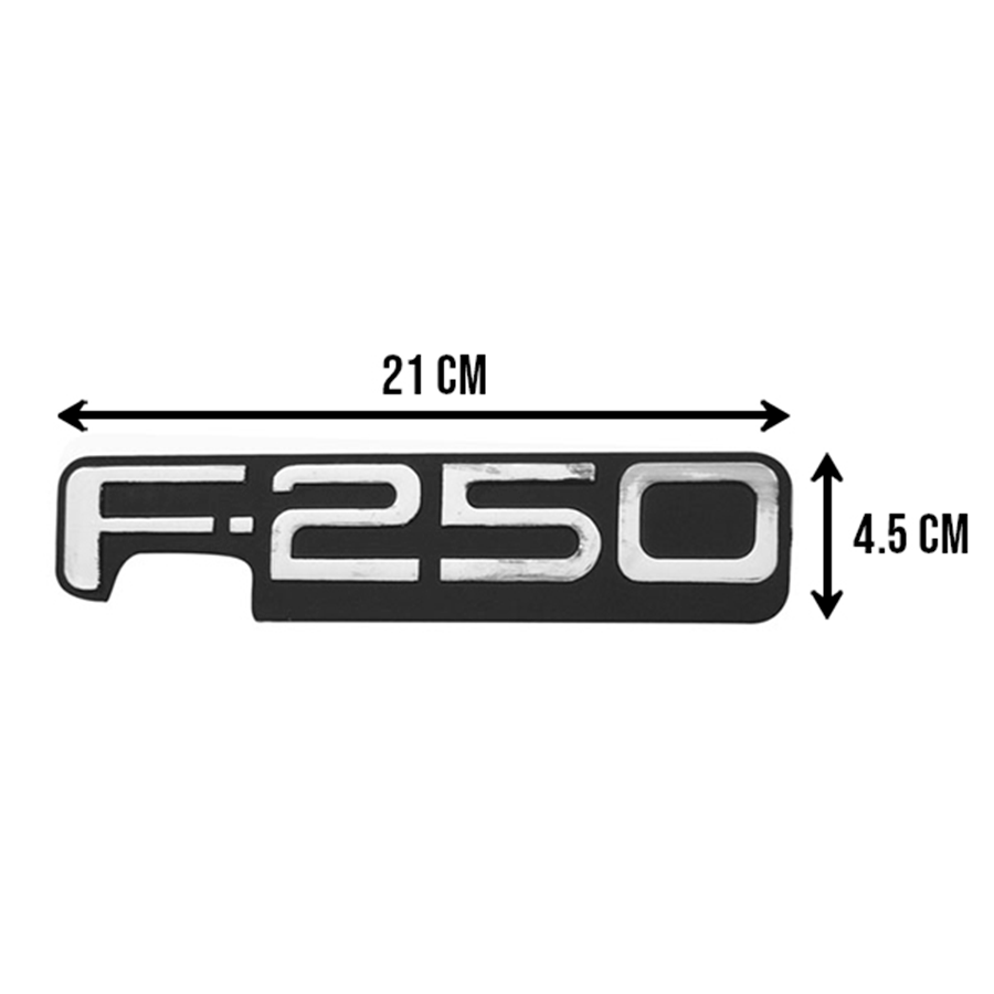 LETRAS F-250 97-01 CROMO