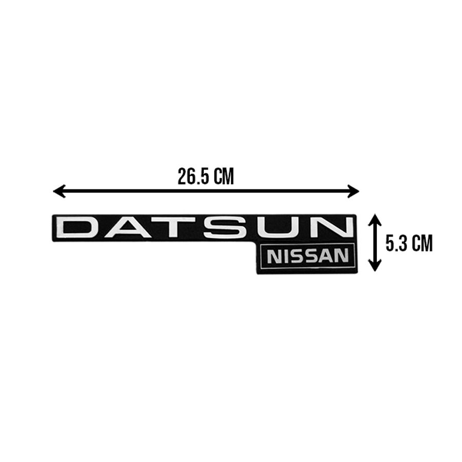 LETRAS DATSUN NISSAN CROMO