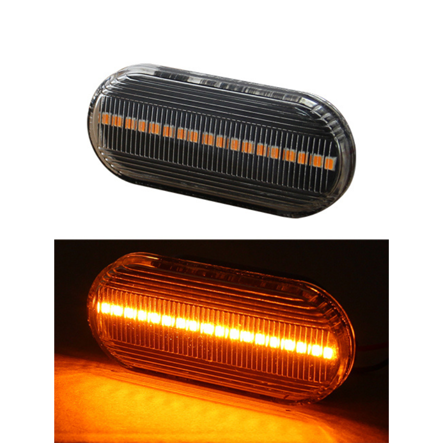 CUARTO LATERAL JETTA 99-09 LED SECUENCIAL AMBAR MICA BLANCA