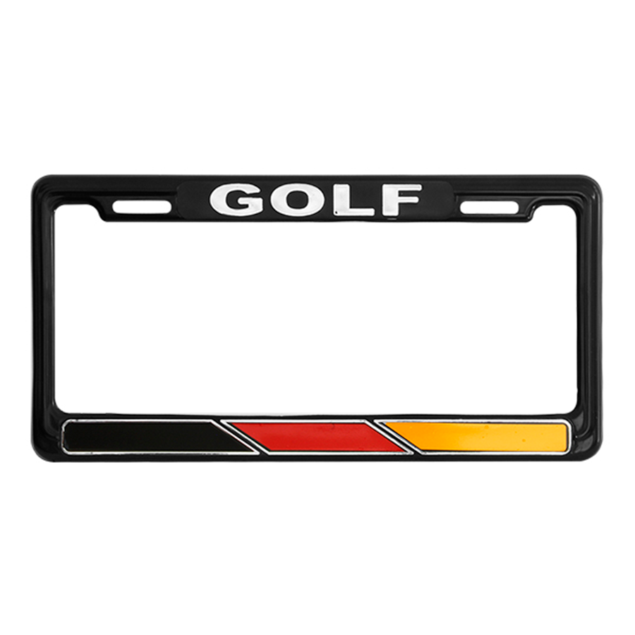 MARCO PLACA CROMO GOLF BANDERA ALEMANA