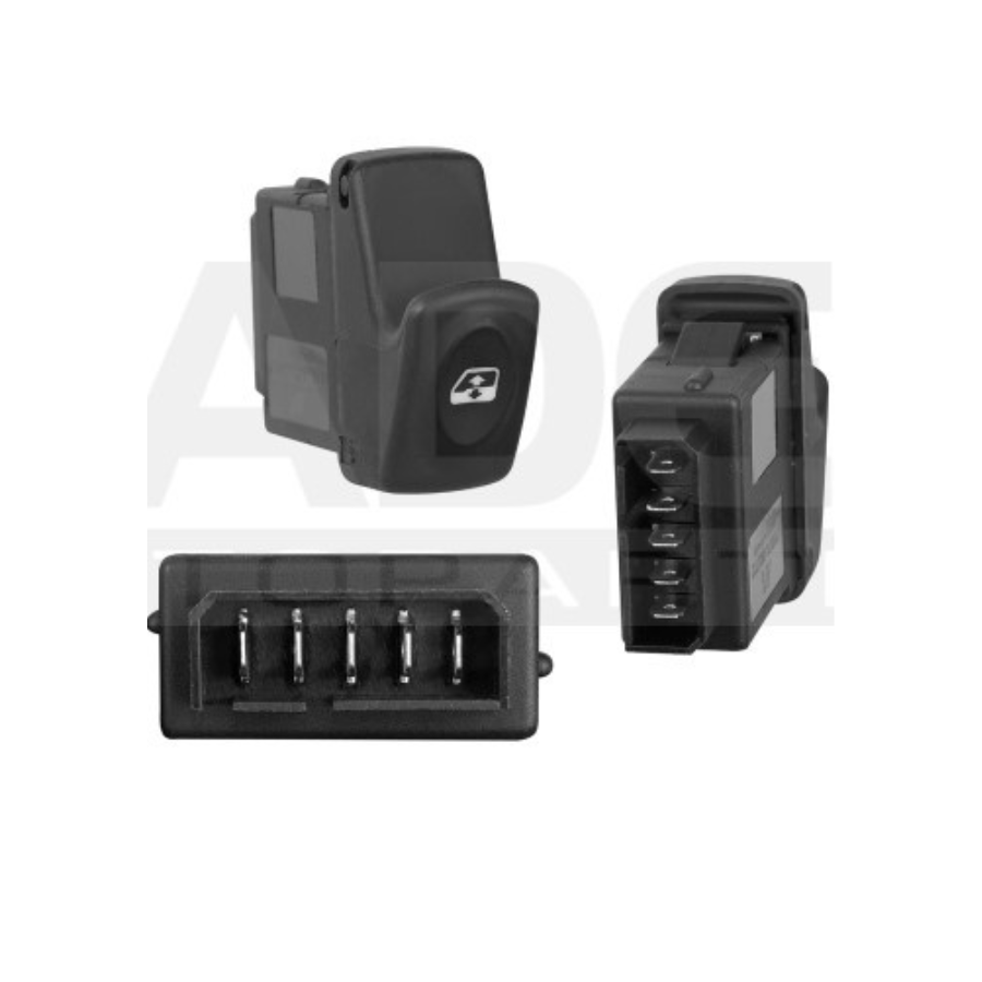 CONTROL CRISTAL NS PLATINA 02-10 5 PINS 1 TECLA BASE LARGA 12VCC DELANTERO DER MANJ