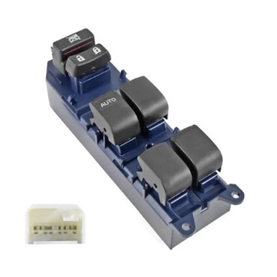 CONTROL ELEVADOR TY COROLLA 11 15 PINS 6 TECLAS BASE AZUL 12VCC MNJ