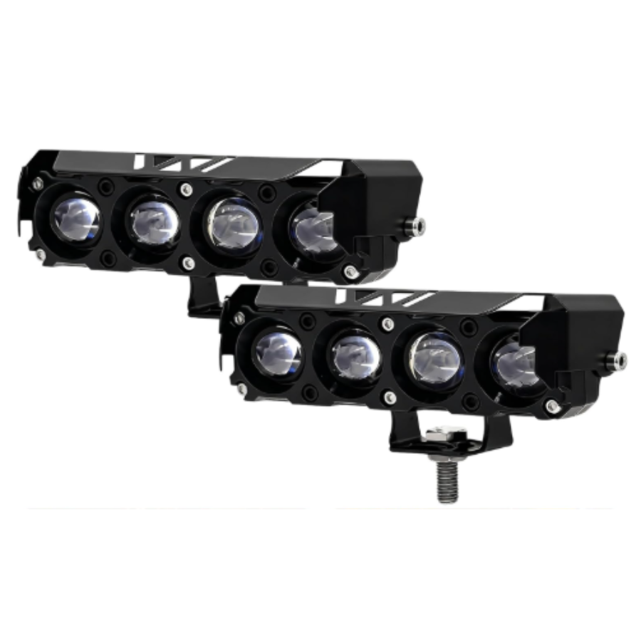 PROYECTOR LUZ LED 4 LUPAS  BLANCO/AMBAR