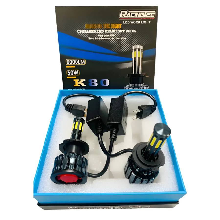 KIT FOCO LED H7 8 CARAS