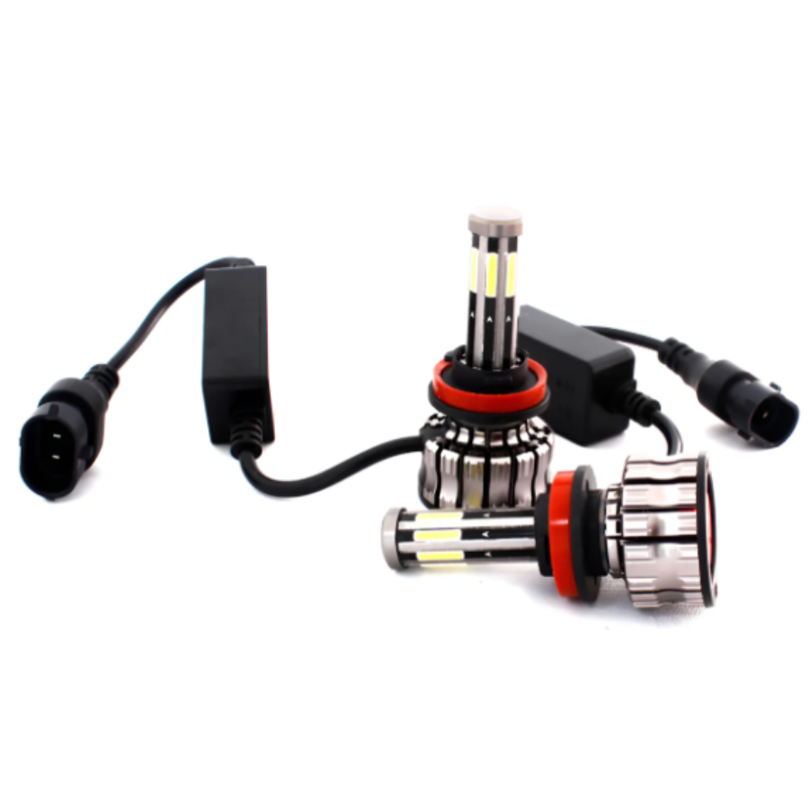 KIT FOCO LED H11 8 CARAS