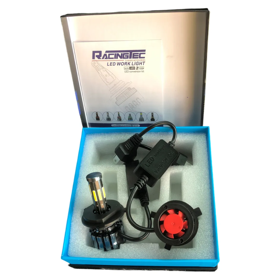 KIT FOCO LED H4 H/L 8 CARAS