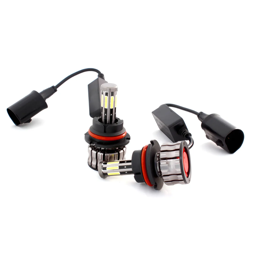 KIT FOCO LED 9007 8 CARAS