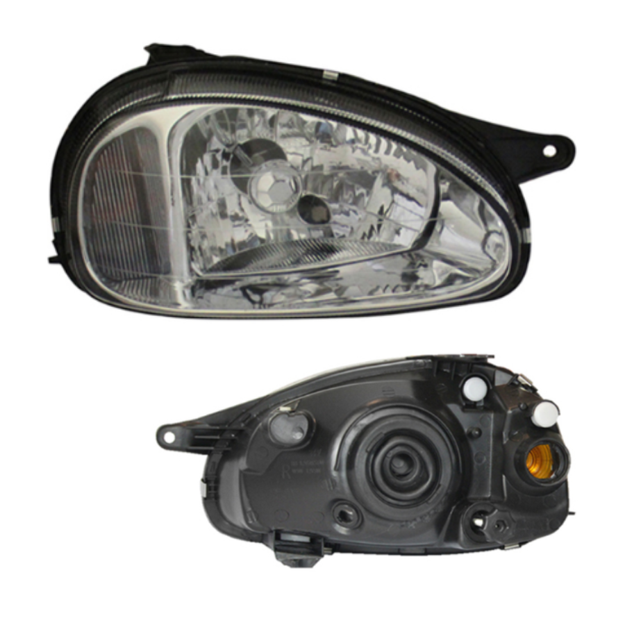 FARO CHEVY 01-03 F/CROMADO LISO VIDRIO 3-5 PTAS DER