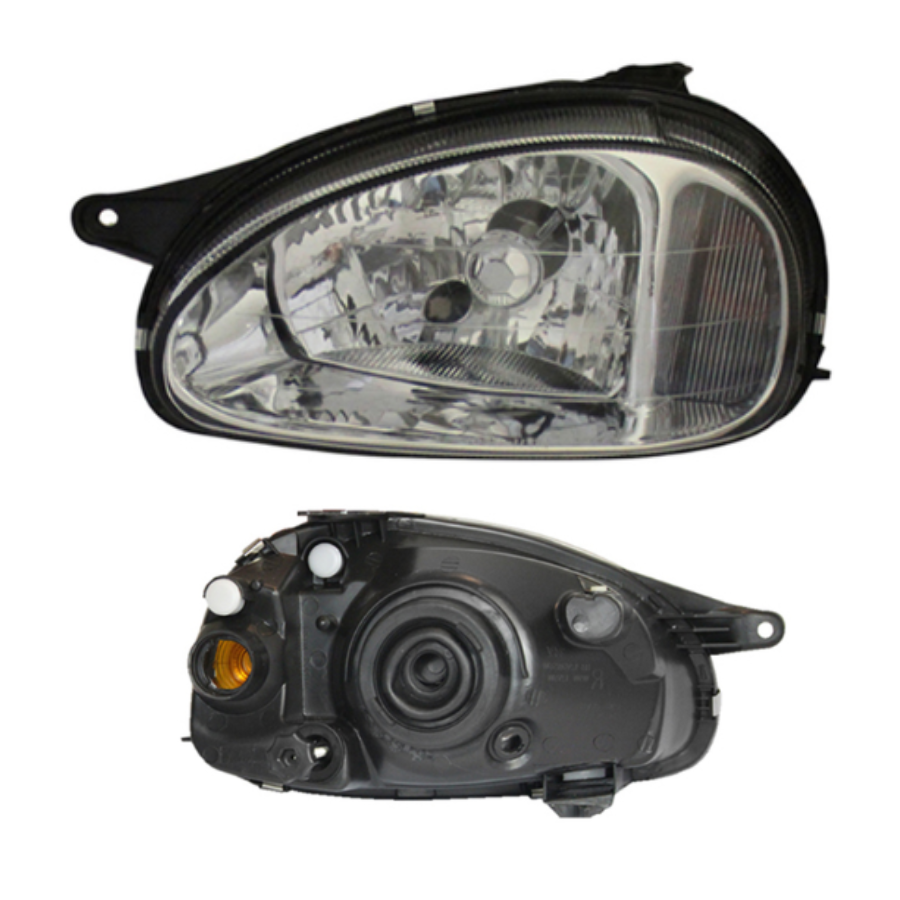 FARO CHEVY 01-03 F/CROMADO LISO VIDRIO 3-5 PTAS IZQ