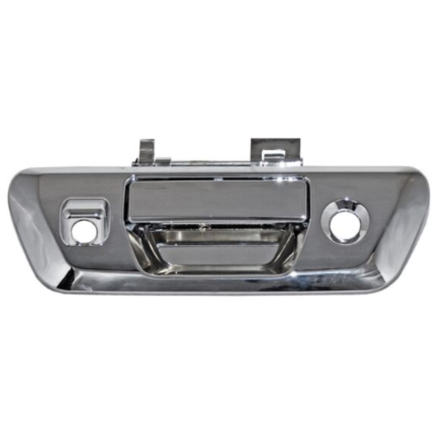MANIJA TAPA CAJA NISSAN PU NP300/ FRONTIER 16-22 CROM C/HOYO P/CAMARA