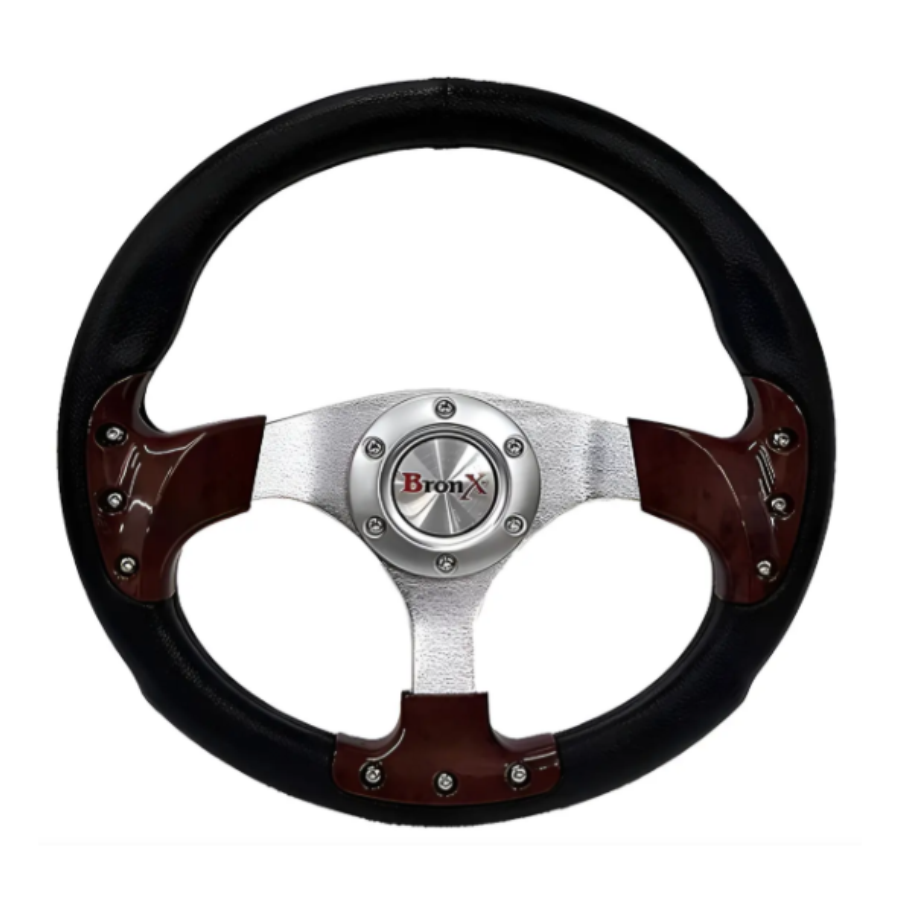 VOLANTE AUTOMOTRIZ BRONX NEGRO MADERA