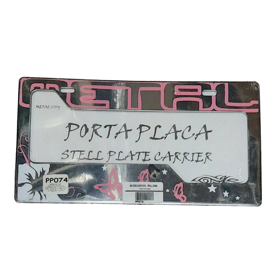 PORTA PLACAS METAL PP074